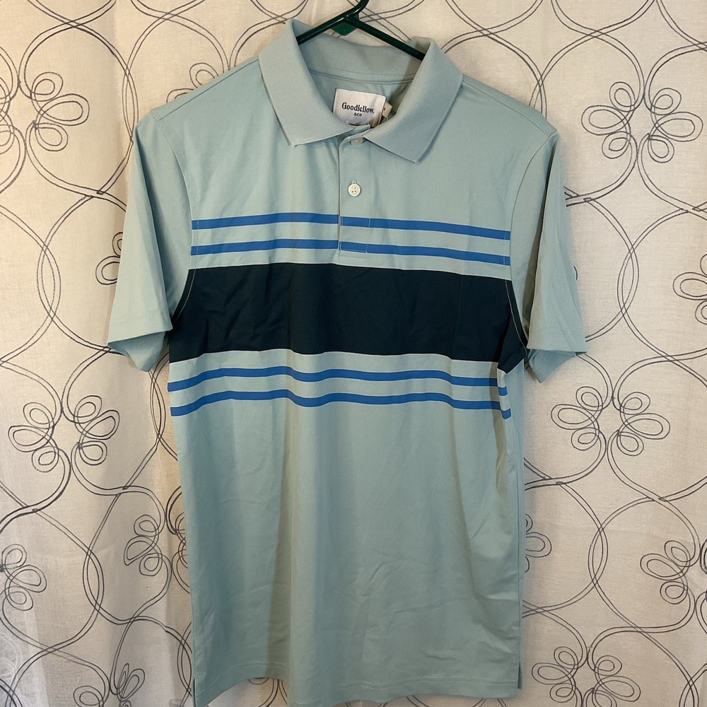 Men's Regular Fit Short Sleeve Polo Shirt Lake‎ Tahoe Goodfellow & Co Size Small
